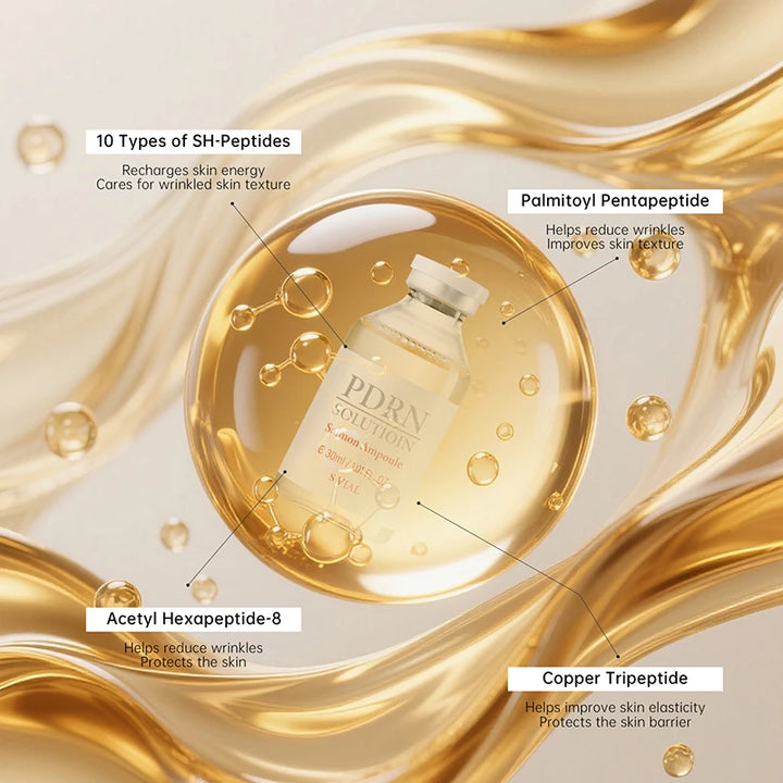 Korean PDRN Salmon DNA Serum Ampoule Advanced Skincare Deep Repair Renew Brighten Tone Strengthen Barrier firming Face Essence