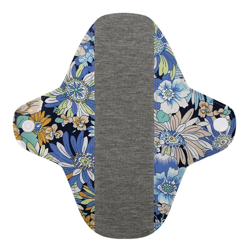 5PCS Reusable Washable Menstrual Pads Graphene Cotton Waterproof Leakproof Sanitary Pads For Women Postpartum Free Storage Bag