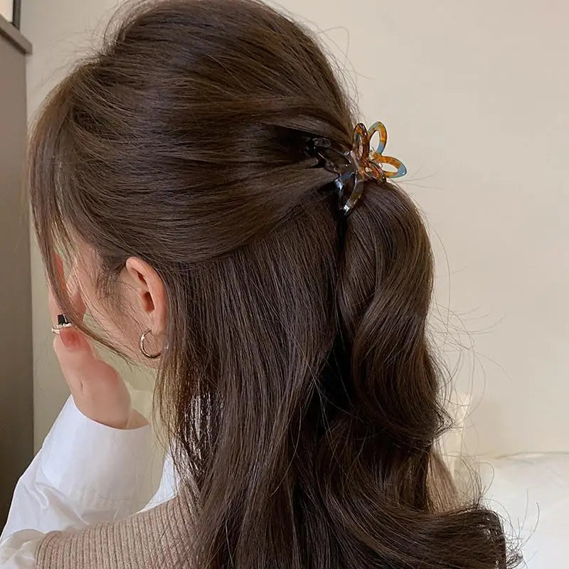French Retro Butterfly Hair Accessories Back Of Hair Grasping Acetate Clips Hair Clips Crab Hair Clip Hair Clips For Women