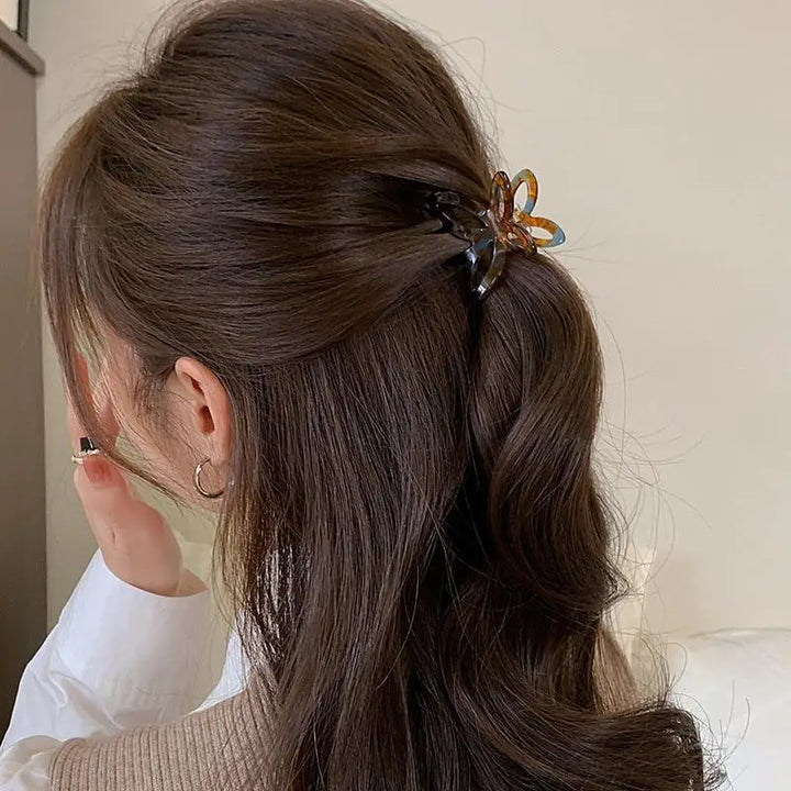 French Retro Butterfly Hair Accessories Back Of Hair Grasping Acetate Clips Hair Clips Crab Hair Clip Hair Clips For Women