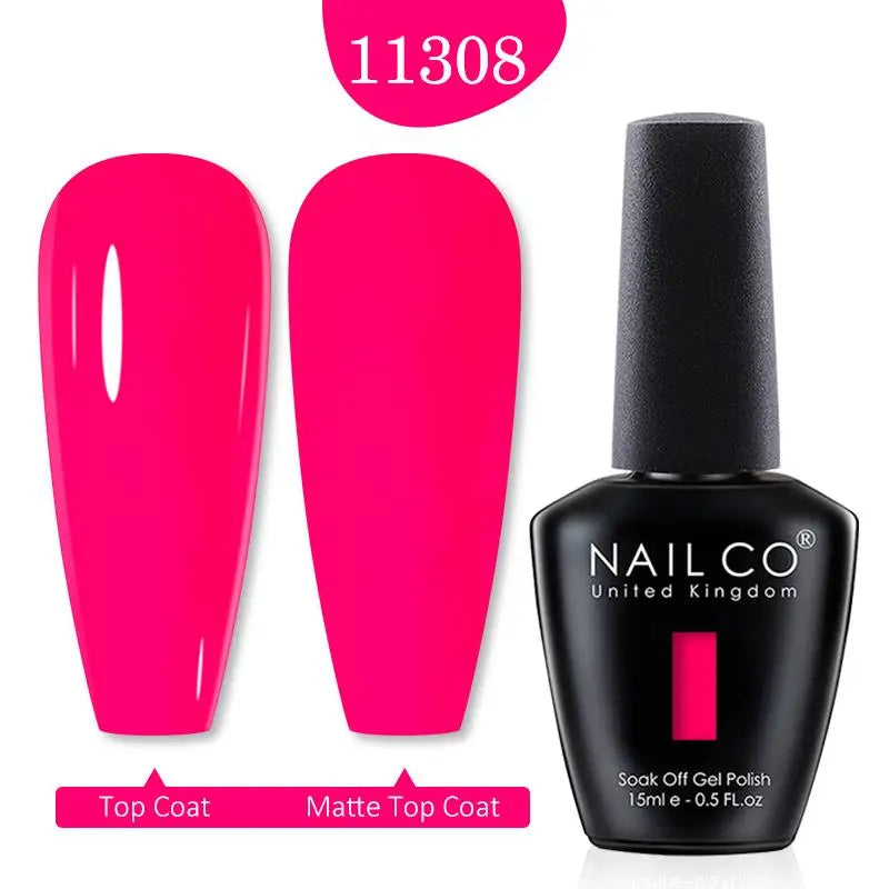 NAILCO Red Colors Series 15ML Nail Gel Polish Nail Supplies Semi Permanent For Nail Art Manicure Soak Off LED UV Hybrid Varnish