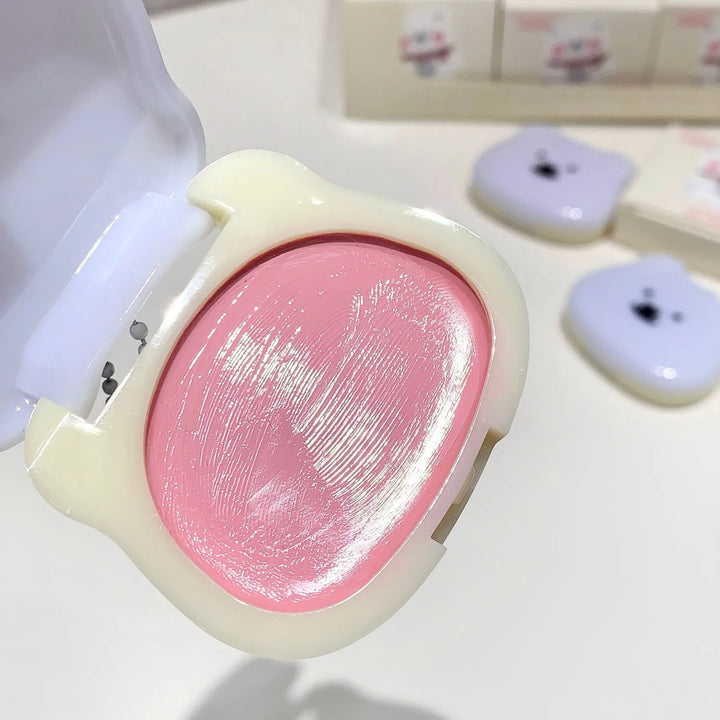 Watery Blush Cream SHAQINUO  Moisturizing Jelly Glow Blush, Rouge Korean Makeup, Cream Texture, Low Saturation Brightening