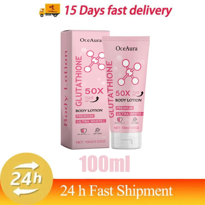 Glutathione Niacinamide Body Lotion Skin Brightening Hydrate Revitalize Even Skin Tone Whitening Face Bleaching Lightening Care