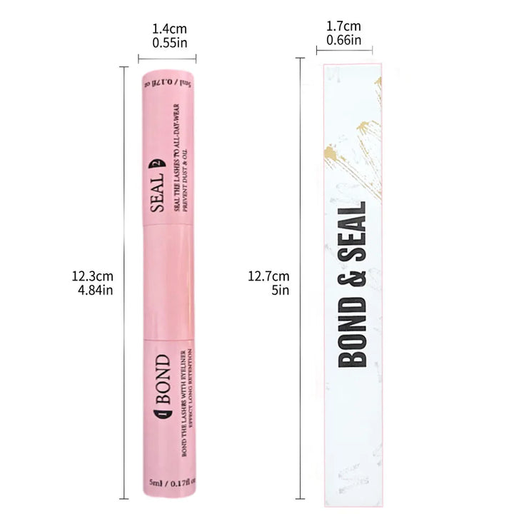 Lash Bond and Seal 10ml Individual Lashes Glue and Seal Super Strong Hold Lash Extension and Lash Glue Remover 5ml Tweezers Kit