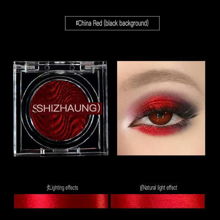 Monochrome Eyeshadow, Matte Color, High Saturation, High Color Rendering, White Fine Glitter, High-gloss Eye Makeup, Chameleon