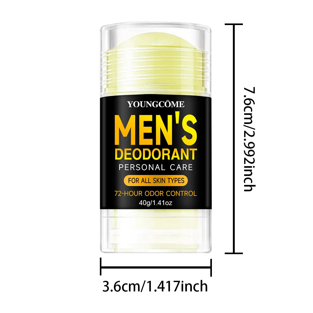 Men Sandalwood Deodorant Stick Anti Sweating Keep Drying Lasting Fragrance Remove Armpit Odor Underarm Refresh Sticks Refresh