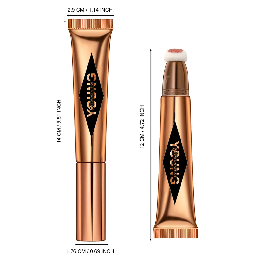 6-colour cushion cotton blush, skin-friendly highlighter that is not irritating, blends naturally without clumping.