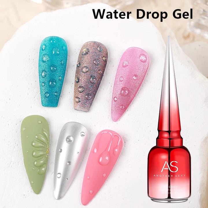 AS Tpo Free Clear Blooming Gel Polish 15ml UV LED Soak Off Nail Art Polish for Spreading Effect Marble Gel Paint Varnish TopBase