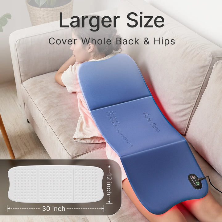 Upgraded Hello Face L7 Large Red Light Therapy Mat 792pcs LEDs 660 & 850nm Infrared Light Therapy Pad For Full Body Pain Relief