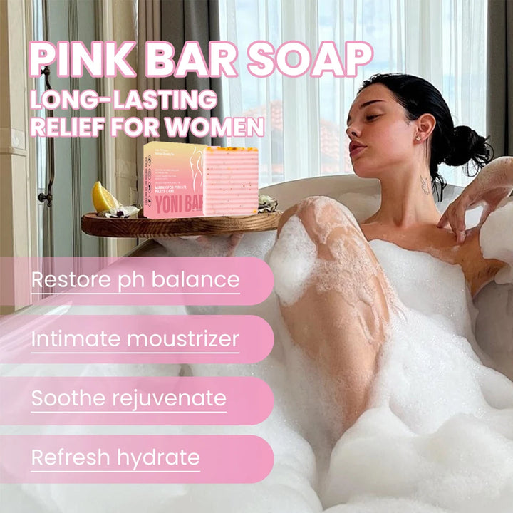 100g Yoni Soap for Cleansing Vaginal Care Ph Balance Strawberry Remove Odor Deep Female Private Parts Handmade Soap