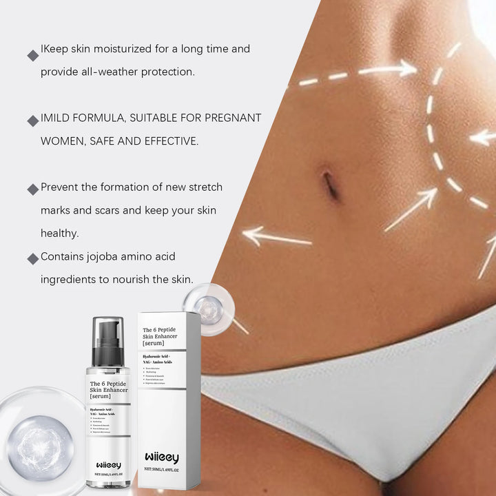 6 Peptide Body Essence Stretch Mark Remover Fade Fine Line Firm Repair Obesity Scar Brighten Moisturize Pregnant Skin Care Oil