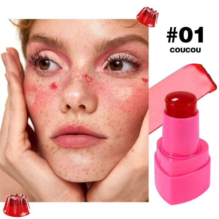 Lip Cheek Jelly Blush Stick Water Tint Lightweight Long Lasting Makeup Blusher Cosmetics Natural Flush Beauty