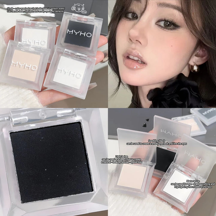 Single Color Matte Eyeshadow Palette, Base Primer Highlighter Smoky Eye Shadow, Face Contour Brightening Makeup Cosmetics