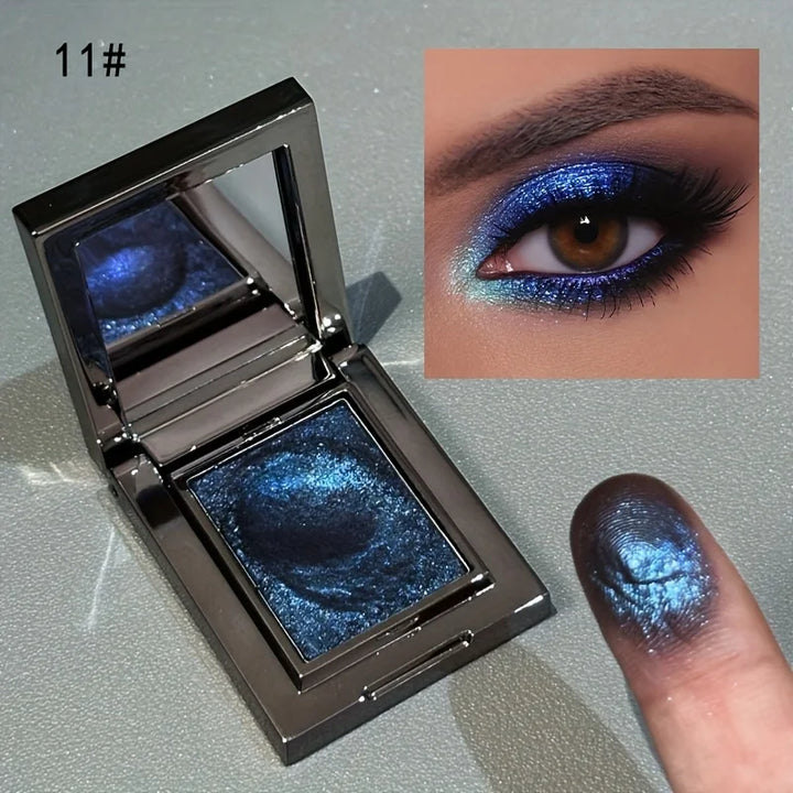 Single Color Glitter Eyeshadow Waterproof Sweatproof Long Lasting Highlight for Party Cosplay