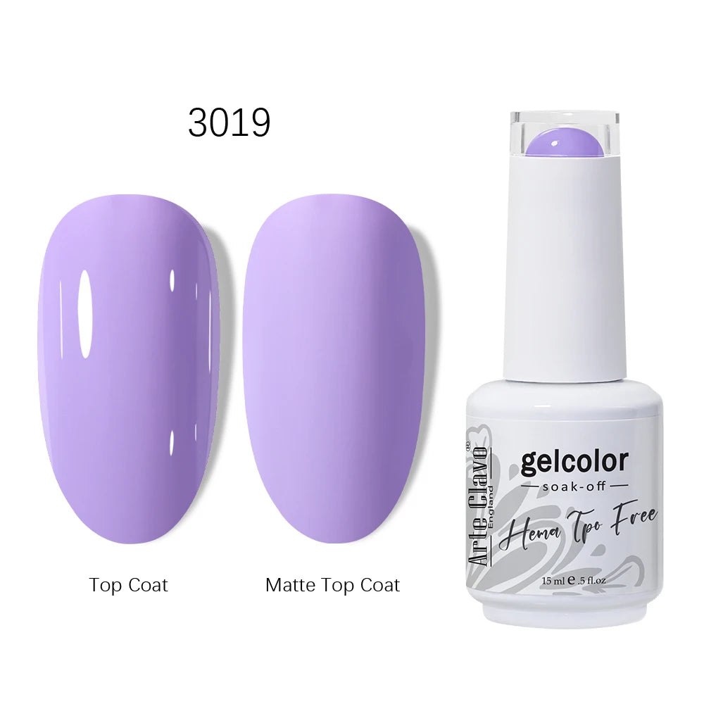 Arte Clavo 15ml HEMA TPO FREE Gel Nail Polish Pink Hybrid Nail Manicure Semi-permanent Enamels Varnish For UV LED Nails Supplies