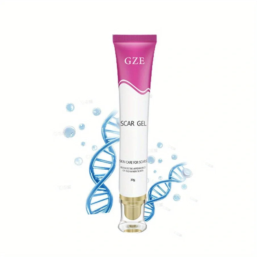 GZE Scar Care Gel Acne stretch mark Cream With Allantoin, Vitamin E, and Silicone - Non-Greasy and Fast Absorbing