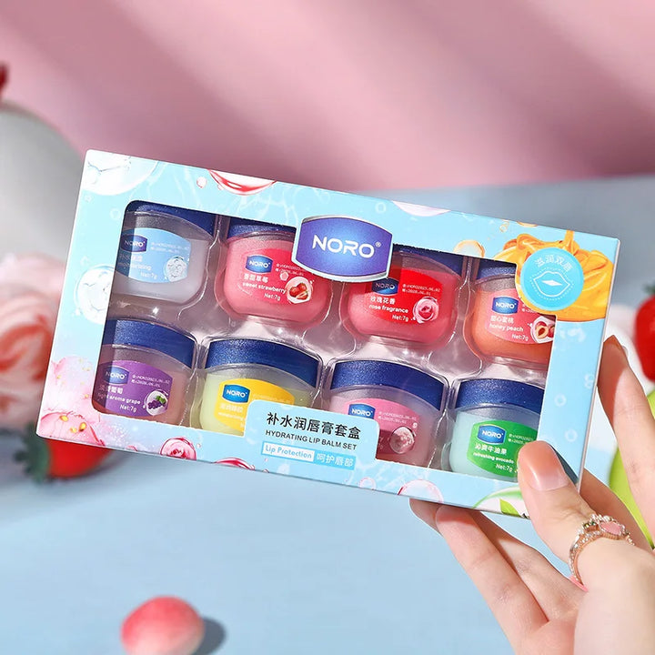 4/6/8PCS Fruit Series Lip Balm Avocado Strawberry Natural Plant Fade Lip Lines Hydrating Repair Lips Care