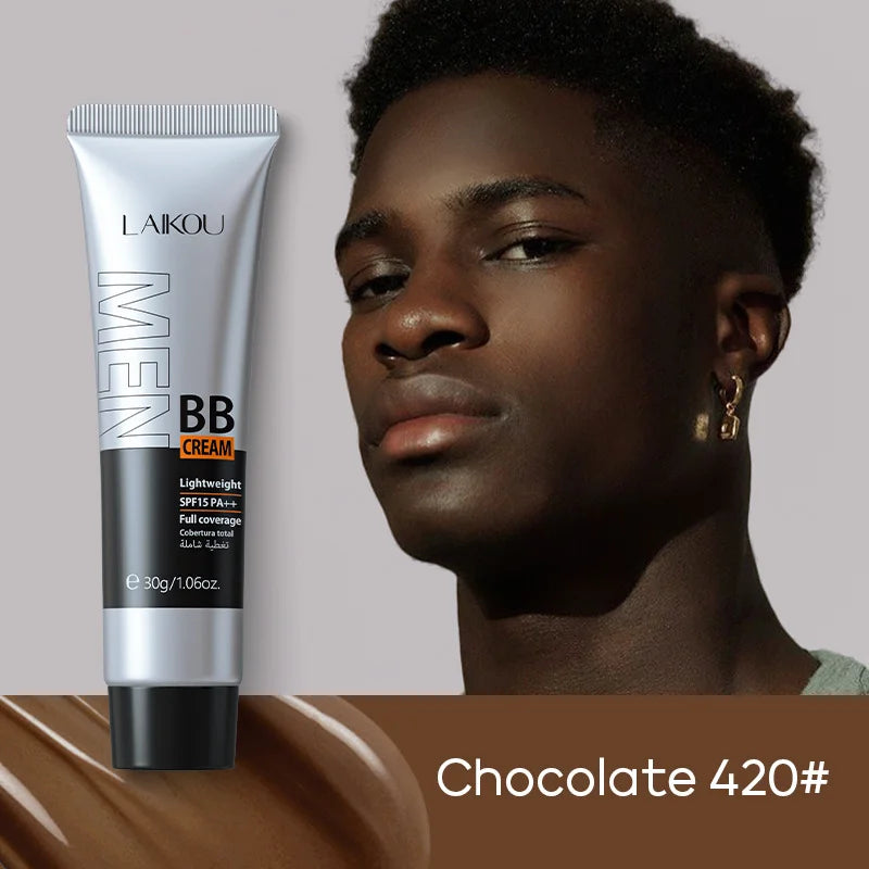 Men's BB Cream-Full Coverage Long-Lasting Waterproof Men's Concealer Natural Color Suitable for Gifts for Men's Christmas Gifts