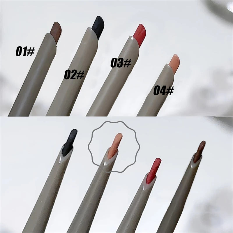 Silky Long-lasting Eye Liner Pencil  Eyeliner Pen Natural Matte Wine Red Eyeliner Easy To Color Waterproof Eye Make Up Cosmetics