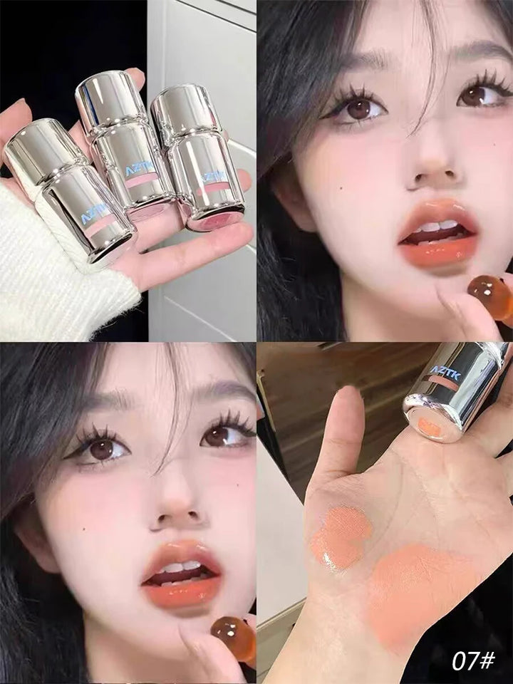 AZTK Liquid Blusher Jelly Color Chinese Blusher Makeup JC04 Aztk Brighten Face Nude Pink Purple Tint Blush Matte Rubores Rouge