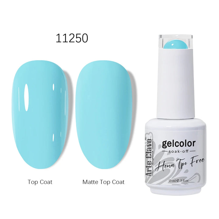 Arte Clavo 15ml HEMA TPO FREE Gel Nail Polish Pink Hybrid Nail Manicure Semi-permanent Enamels Varnish For UV LED Nails Supplies