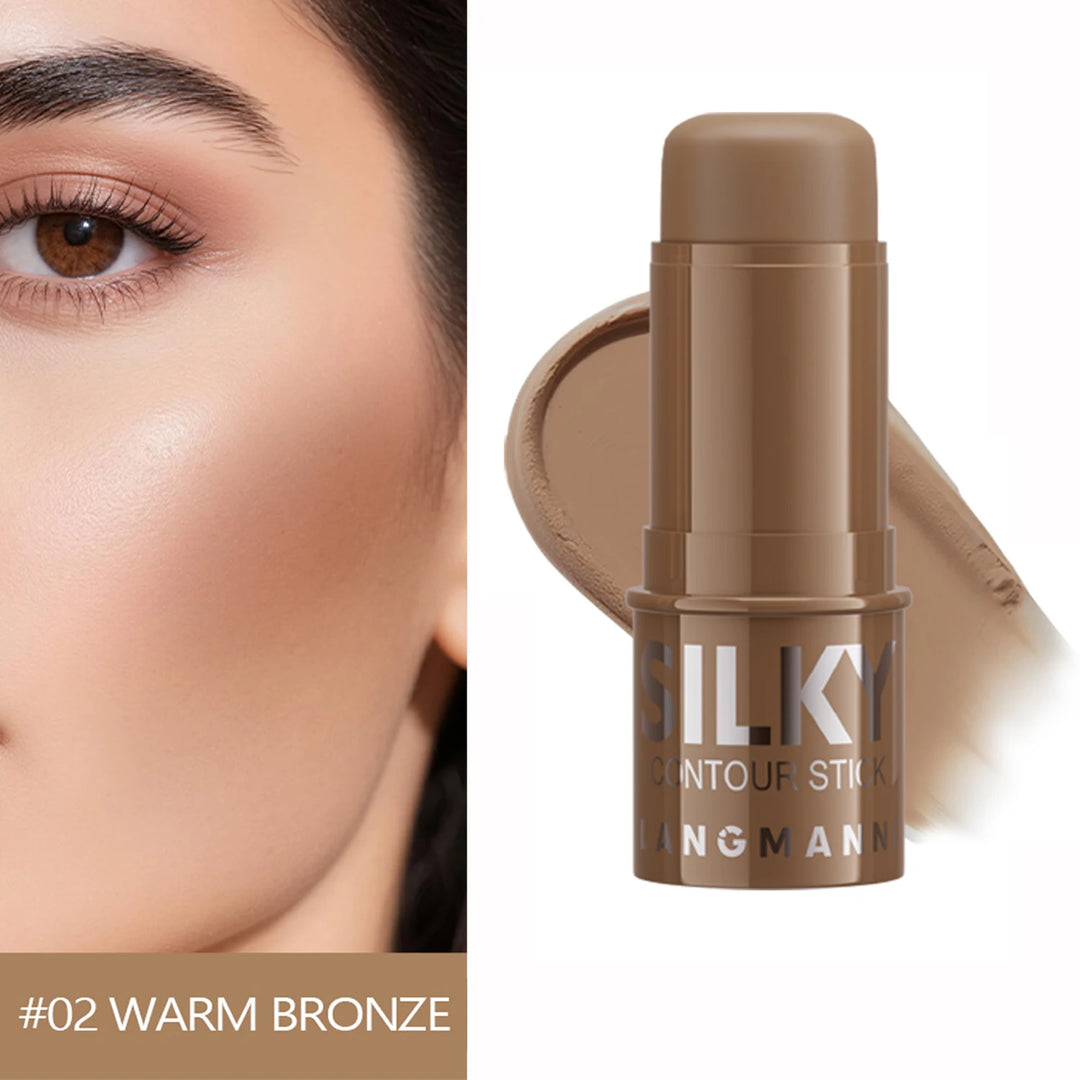 LANGMANNI Tri-Color Multi-Functional Face Brightening Contour Stick Contouring & Brightening Skin-Perfecting Stick
