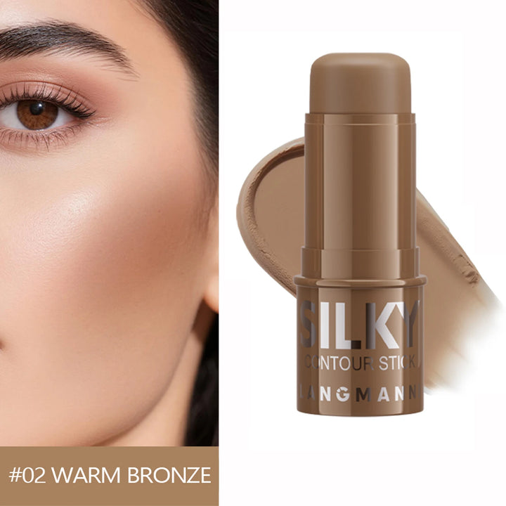 LANGMANNI Tri-Color Multi-Functional Face Brightening Contour Stick Contouring & Brightening Skin-Perfecting Stick