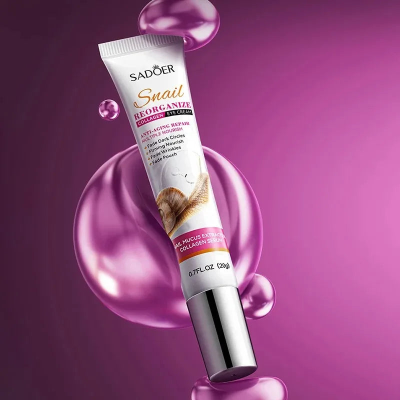 Saoder Snail Collagen Eye Cream Anti Dark Circles Remove Eye Bags Moisturizing Firming Beauty Eyes Skin Care Products
