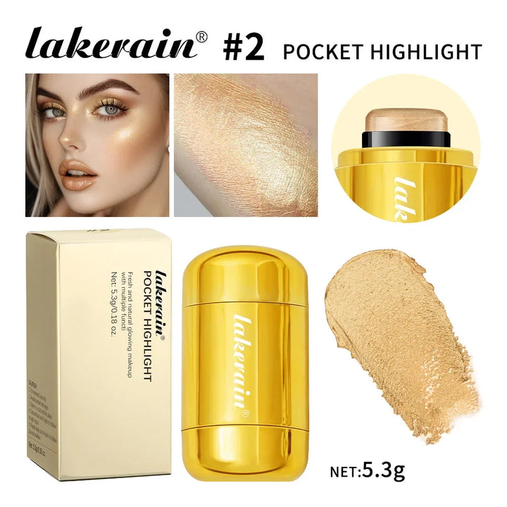 Pearl Peach Cheek Highlight Blush Stick Bronzers Contouring Shimmer Rouge Cream Glowing Brightening Skin Tone Cosmetics Tubes