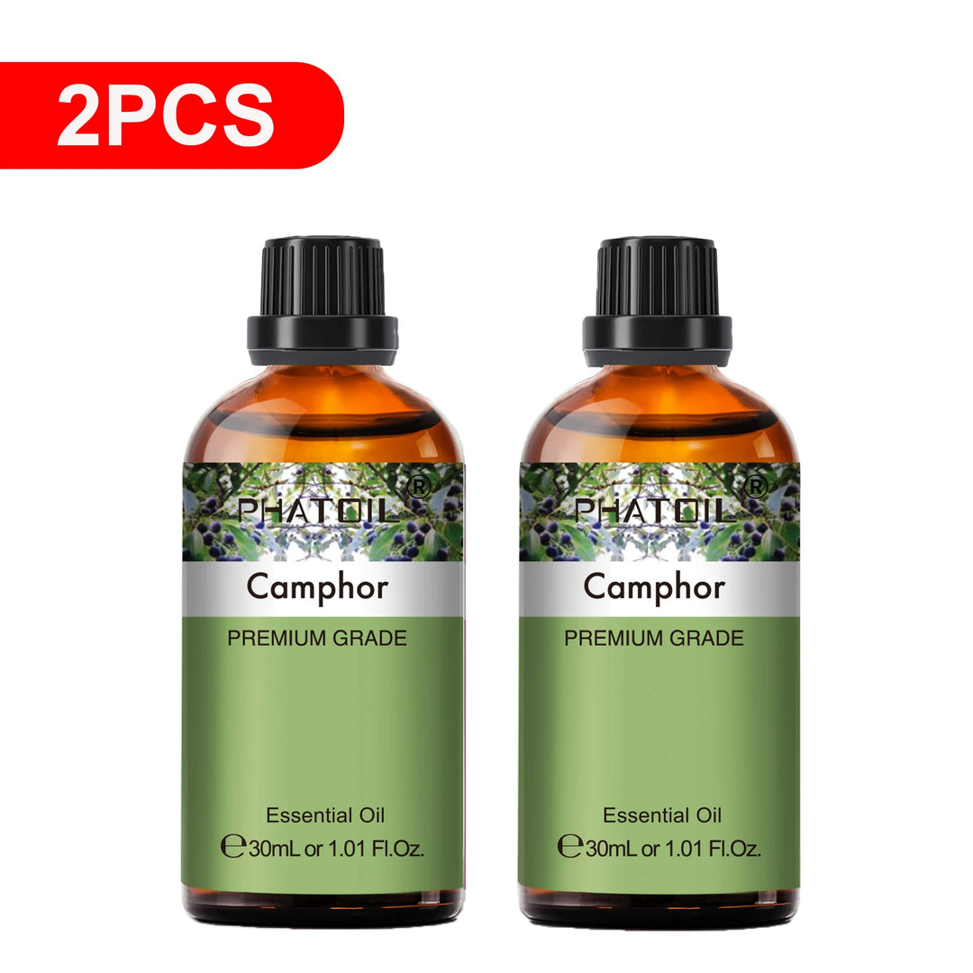 PHATOIL 2PCS Natural Essential Oils Set 30ml Bergamot Lemon Ylang Ylang Lavender Jasmine Vanilla Eucalyptus Aroma Essential Oils