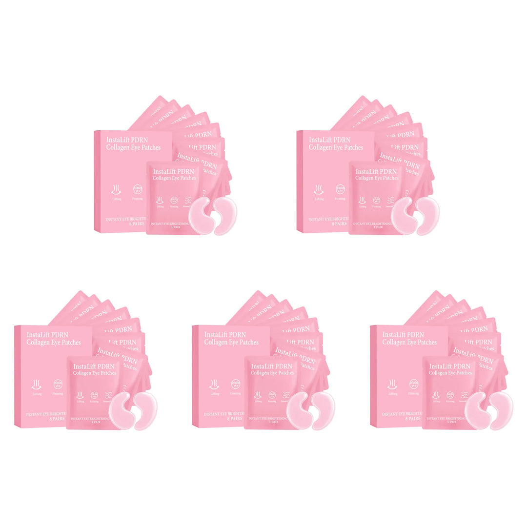 Instalift PDRN Collagen Eye Patches Anti Dark Circles Eye Bags Anti Wrinkles Hydrogel Under Eye Mask with Niacinamide & Caffeine