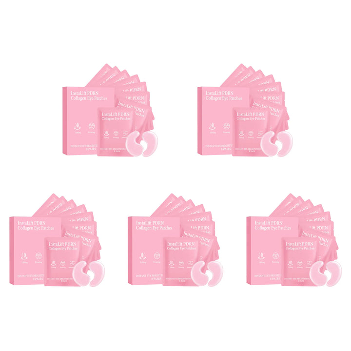 Instalift PDRN Collagen Eye Patches Anti Dark Circles Eye Bags Anti Wrinkles Hydrogel Under Eye Mask with Niacinamide & Caffeine