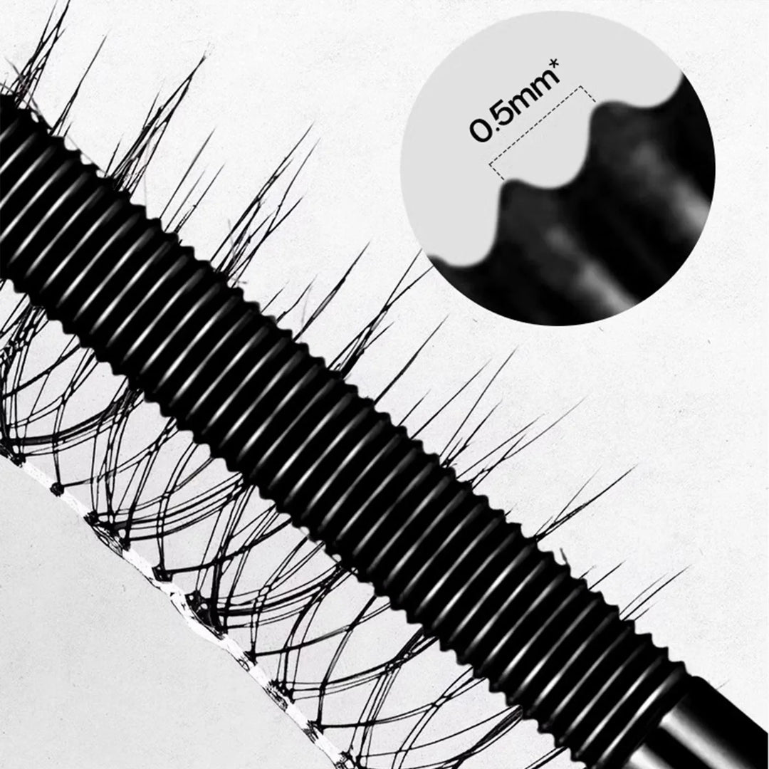 Waterproof Metallic Tube Mascara Black Silk Fiber Long Curling Non-Clumping Eyelash Extensions Spiral Makeup for Eyes