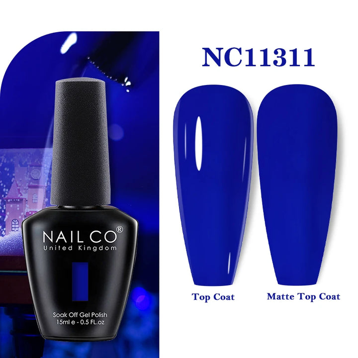 NAILCO 131Colors Vernis Semi Permanent UV Varnish Gel Nail Polish Nails Art Gel Manicure TOP BASE Varnish Hybrid