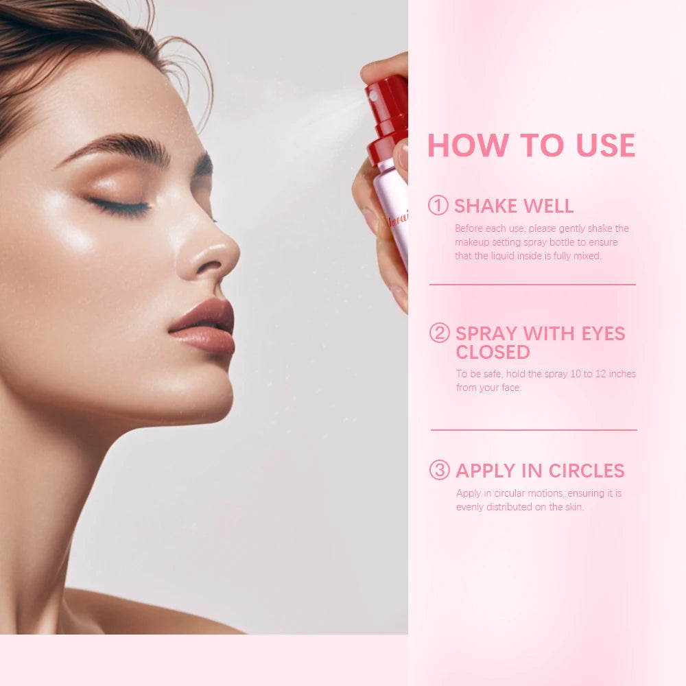 Setting Spray Lasting Waterproof Anti-Sweat Long-Lasting Oil Control Hold Makeup Fine Mattifying Setting Spray Cosmetics Face