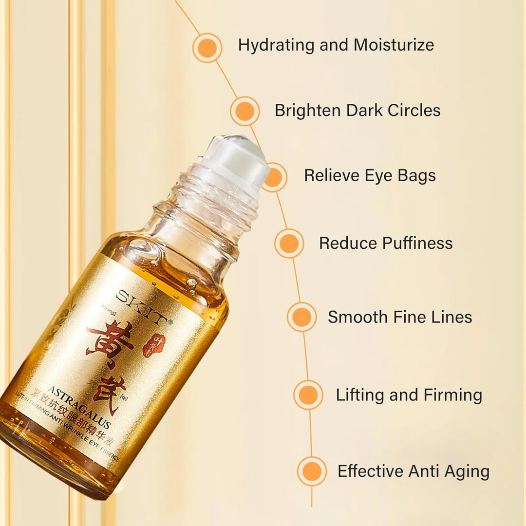 Chinese Astragalus Anti-Wrinkle Firming Eye Serum Anti Dark Circles Removal Eye Bags Moisturizing Eye Essence Eyes Skin Care