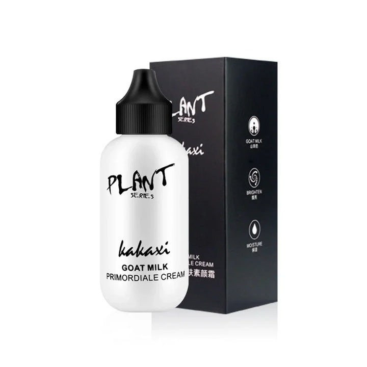 Matte Face Liquid Foundation Goat Milk Cream Natural Whitening Full Coverage Waterproof Brightening Cover Dark Circle Concealer