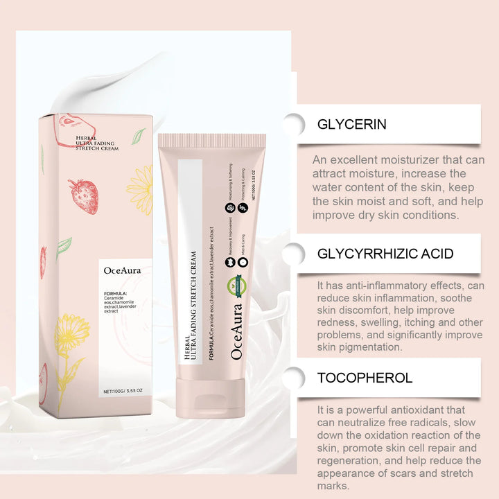 Stretch Mark Cream Postpartum Treatment Improves Firming Effective Removes Growth Lines Obesity Women Pregnant Mark Care Lotion