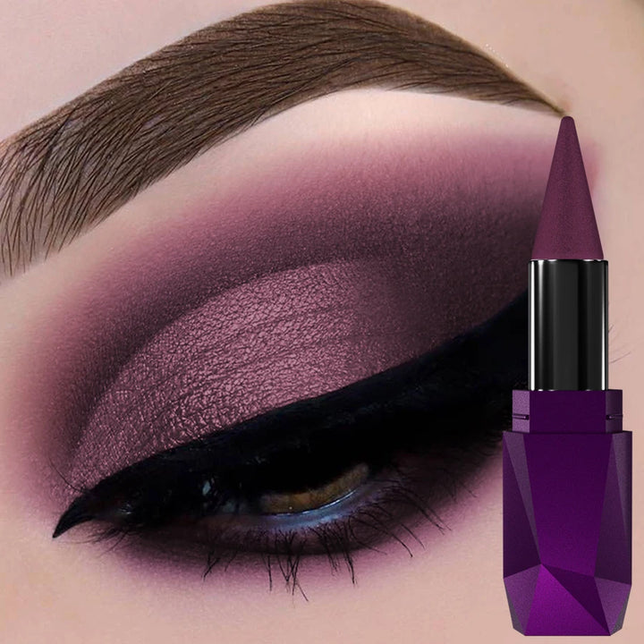 19 color 1PC glitter eyeshadow stick waterproof metallic high pigment eye shadow Korean makeup face highlight cosmetics gifts