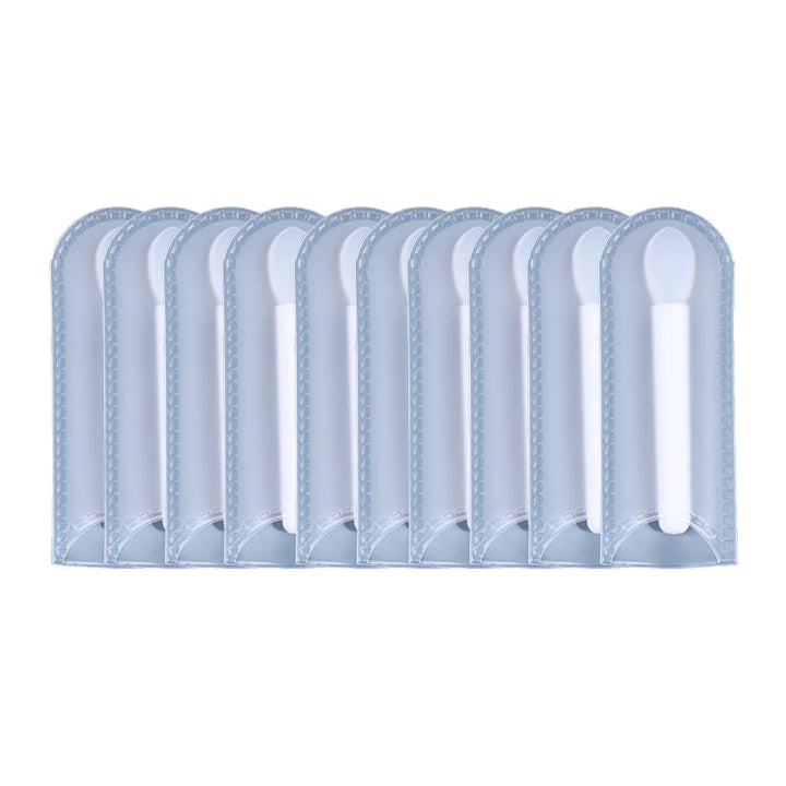 10pcs Silicone Lip Brush Set Small Makeup Brushes Lipstick Applicator Brushes For Lip Care Makeup Use