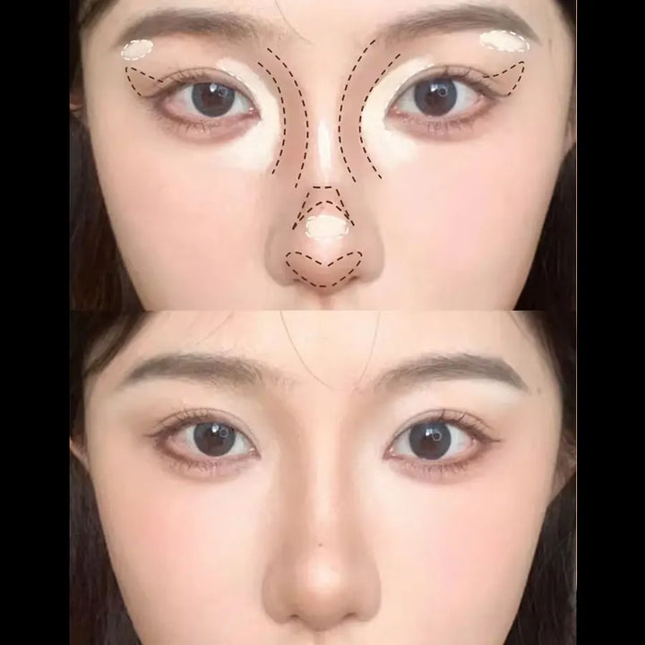 9-Color Flawless Concealer Palette - Waterproof, Sweatproof, Full Coverage - Corrects Spots, Acne, Dark Circles, Tear Grooves -