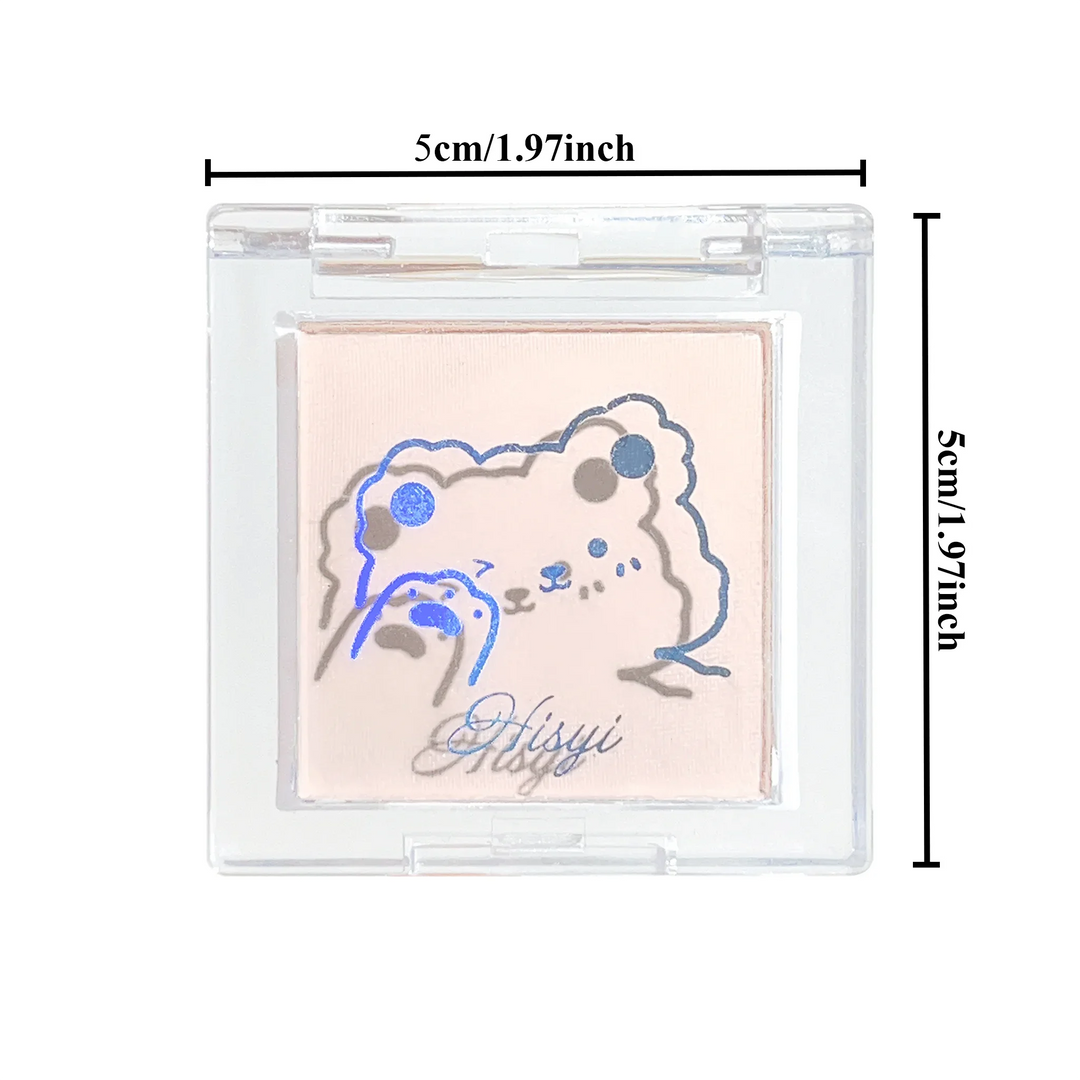 Hisyi Matte Monochrome Eyeshadow Palette Natural Light Highlighter Powder For Delicate Eye Contouring Brightens