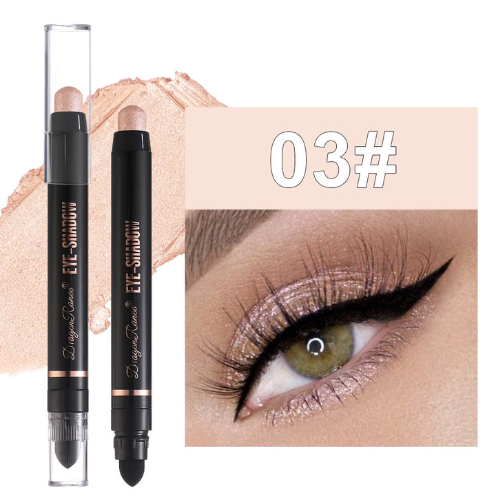 Eyeshadow Pen, Pearlescent Eyeshadow, Versatile, One-Touch Application, Non-Smudging, Waterproof Eyeshadow, High-Gloss, Delicate, Silky, Shimmering Liquid Eyeshadow