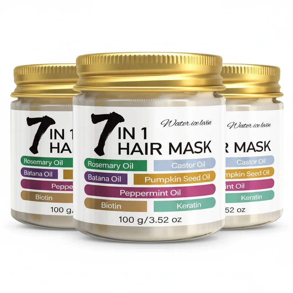 Rosemary & Castor Oil Hair Mask with Keratin, Batana & Peppermint Oil Smoothing Nourishing Treatment for Dry Hair 100g