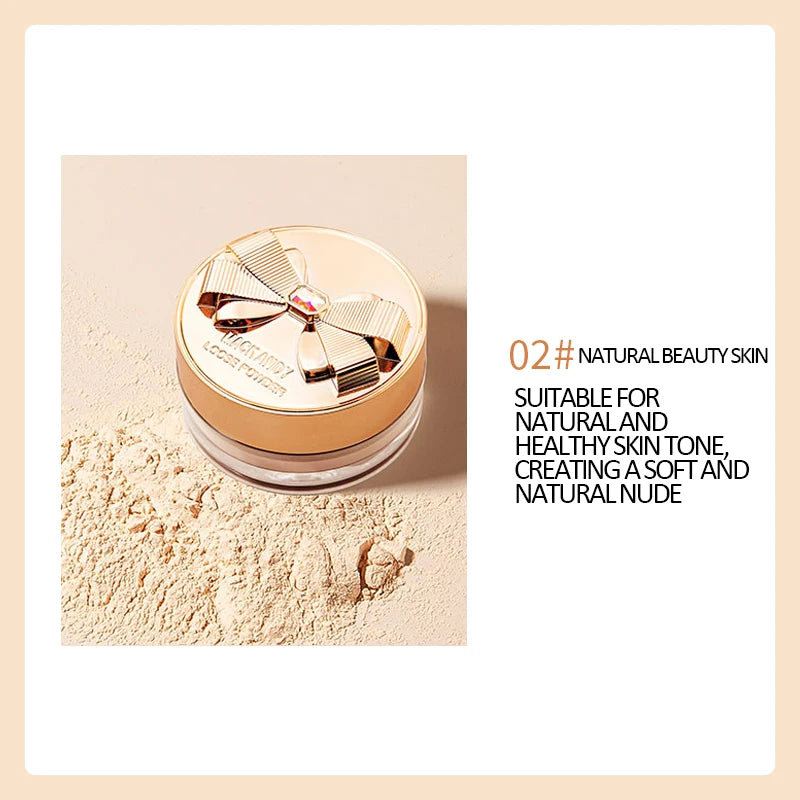 Mack Andy  Lasting Oil Control Pressed Powder Bronzer Natural Brighten Waterproof Loose Translucent Powder Dupes Makeup Women