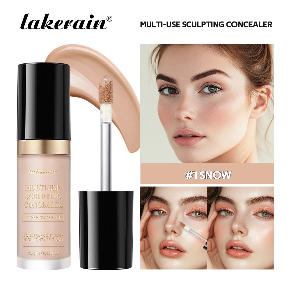 Waterproof Liquid Concealer Matte High Coverage Oil Control Cover Acne Dark Circles Foundation Modify Face Contouring Cosmetics