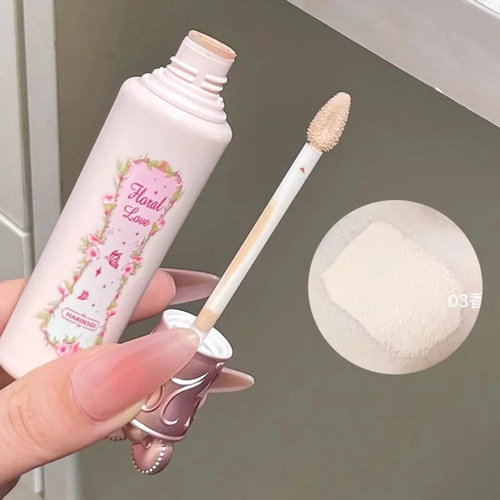 Pink Liquid Concealer Stick Moisturizing Waterproof Brightening Concealer Cream Lasting Cover Acne Spot Dark Circles Face Makeup