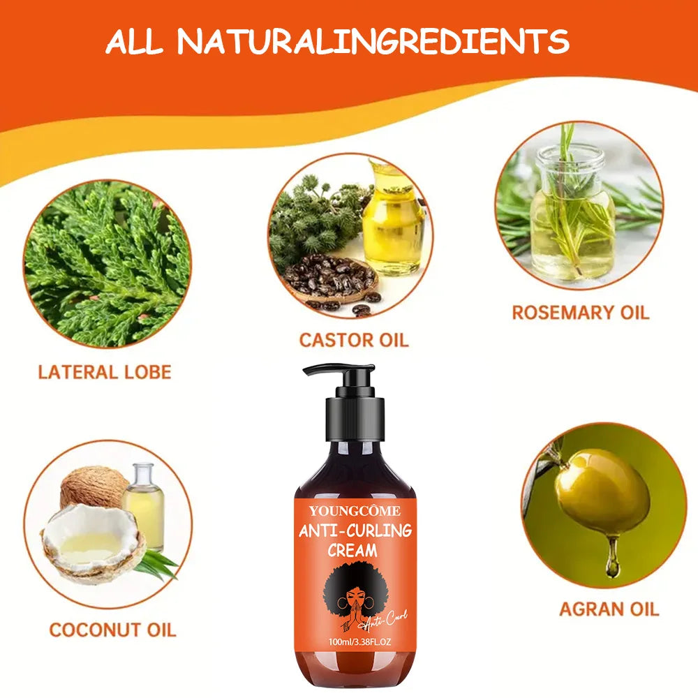 Moisturizes and Defines Curls, Perfectfor Dry and Frizzy Hair,Suitable for  men and women-100ml Curly Hair Styling Lotion