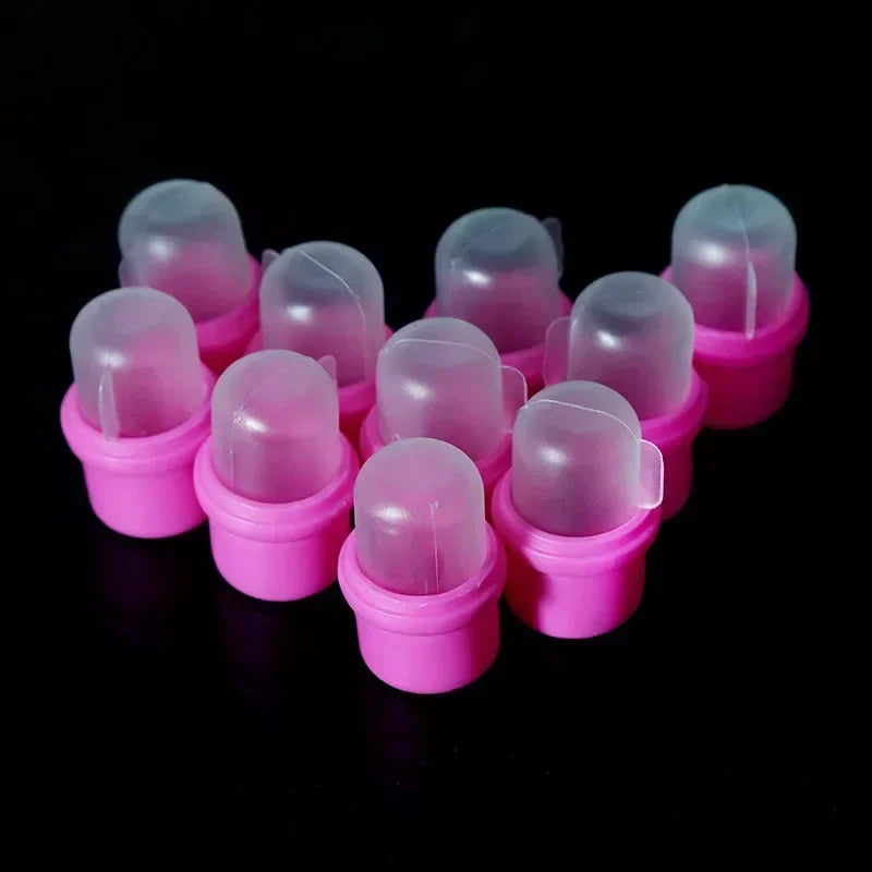 2 Type DIY Nail Art Tool Wearable Nail Soak Soaker Polish RemoverAcrylic UV Gel Polish Remover Soaker Clip Soaker Caps