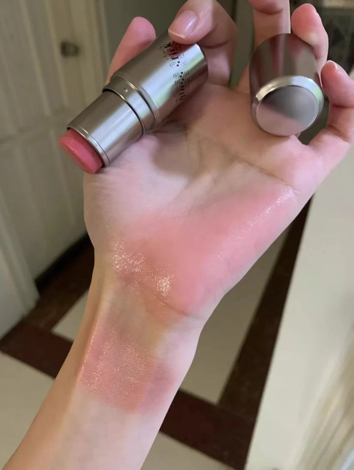 KAXIER High Gloss Stick Highlight Blush Water Light Shimmer Waterproof Sweatproof Face Contour Illuminator Brighten Rouge